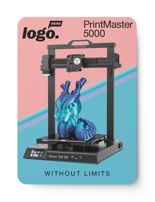 3D Printeers Card Design Template Front Side