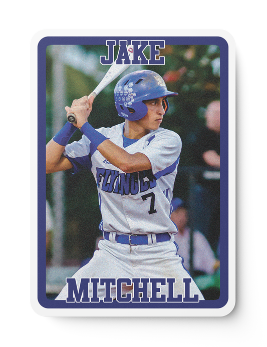 Baseball Harmony Card Design Template Front Side