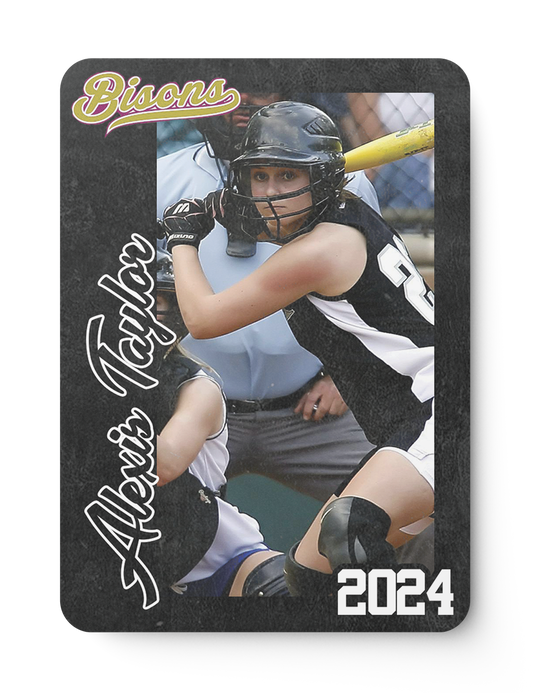 Baseball Strike Card Design Template Front Side