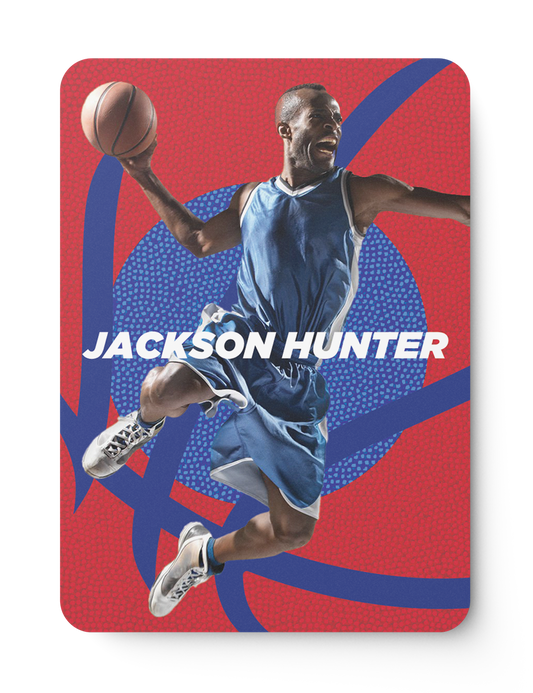 Basketball Iconic Card Design Template Front Side