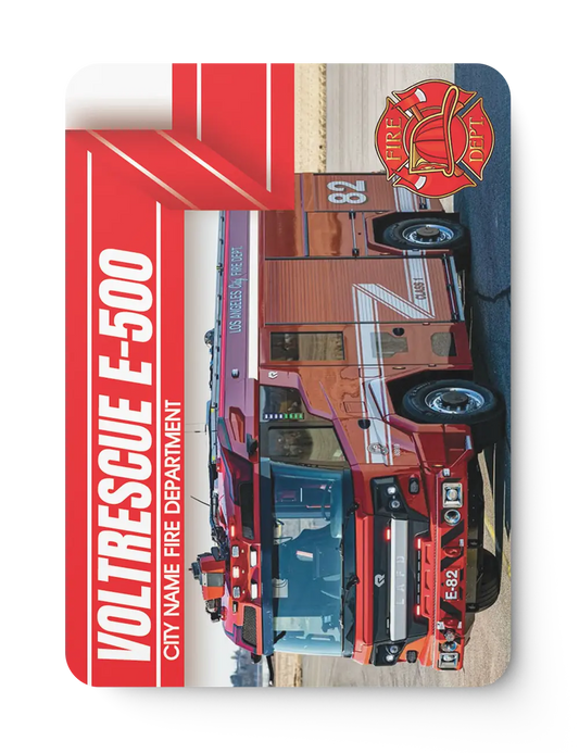 Fire Truck Modern Design Template Front Side