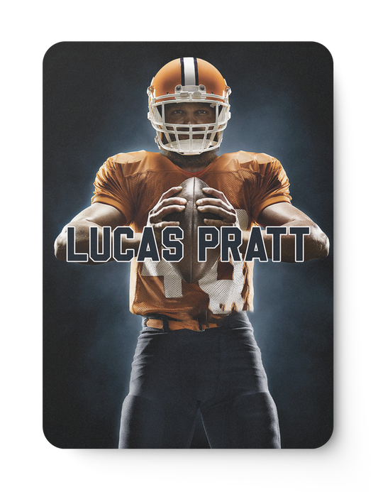 Football Modern Card Design Template Front Side