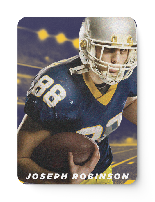 Football Star Card Design Template Front Side