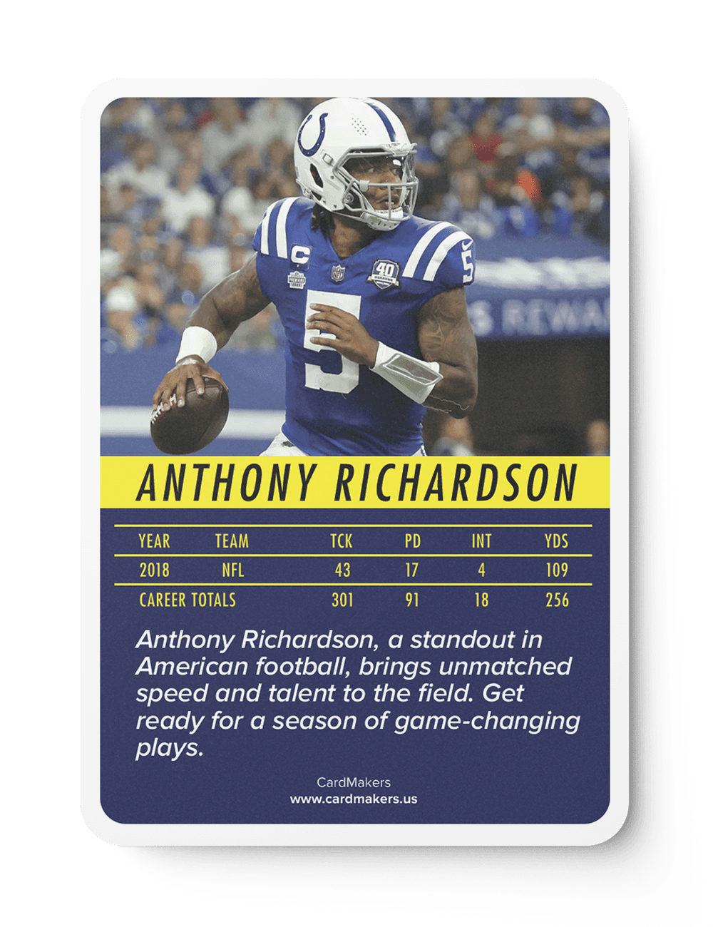 Football Tactical - Sports Trading Cards – Card Makers