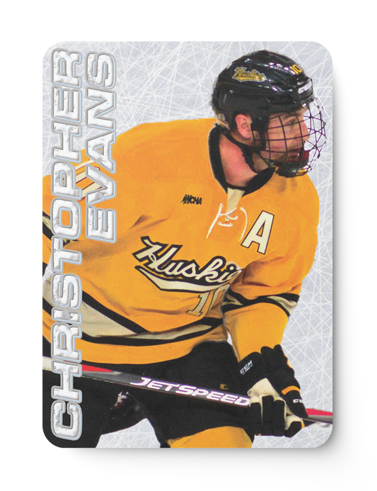 Hockey Ice Card Design Template Front Side